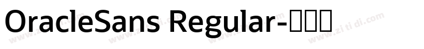 OracleSans Regular字体转换